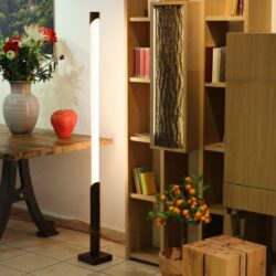 Vollspektrum-Tageslichtlampe “Gute Laune” aus Bambus und Holz, LED Stehlampe dimmbar, Tuneable White 2